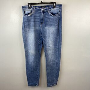 Judy Blue Jeans Womens 13 31 Blue Medium‎ Wash Slim Fit Stretch Denim Casual
